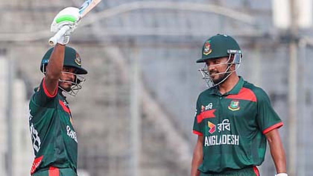 নাহিদ তানজিদ শান্তর নৈপুণ্যে সিরিজ সমতায় বাংলাদেশ